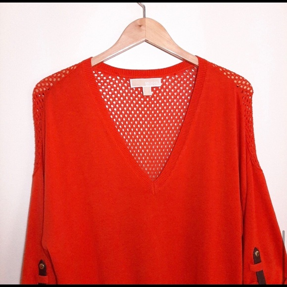 Michael Kors Orange 1/2 Sleeve Sweater - Picture 6 of 6